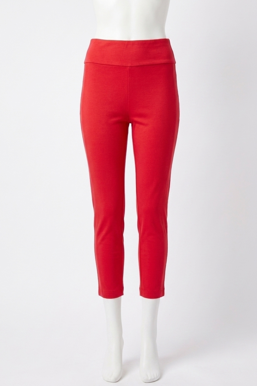 NEW DEAR SCARLETT high waisted skinny capri pants in dragon fruit